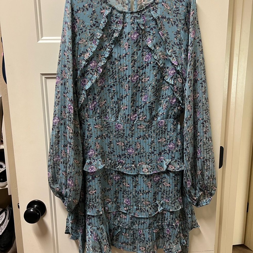 Woman’s Blue Dress